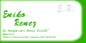 eniko rencz business card